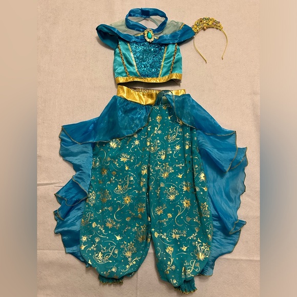 Princess Jasmine Costume kids Size 5/6 Original Disneyland Bibbidi Bobbidi